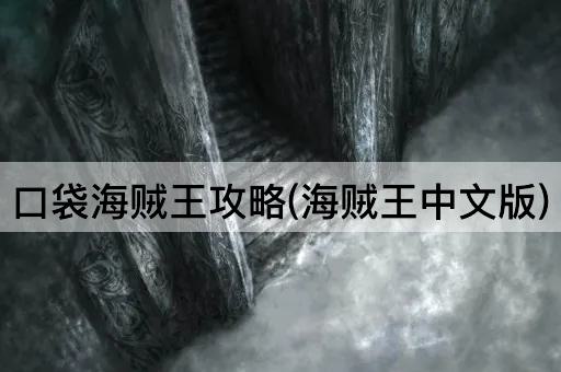 口袋海贼王攻略(海贼王中文版)