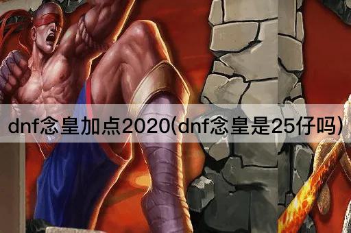 dnf念皇加点2020(dnf念皇是25仔吗)